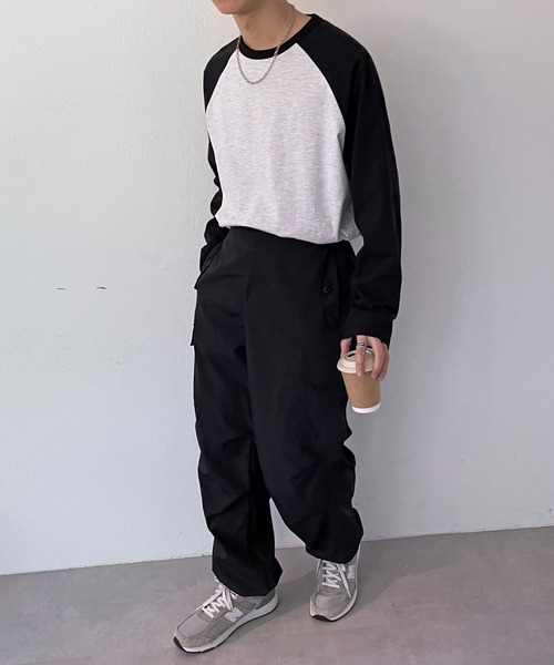 DISCOAT（ディスコート）の「ナイロンツイルワッシャーカーゴパンツ（カーゴパンツ・メンズ・カーキ/アイボリー/ブラック・FREE）」の17枚目の写真