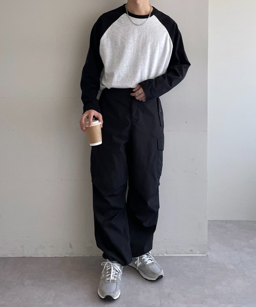 DISCOAT（ディスコート）の「ナイロンツイルワッシャーカーゴパンツ（カーゴパンツ・メンズ・カーキ/アイボリー/ブラック・FREE）」の16枚目の写真