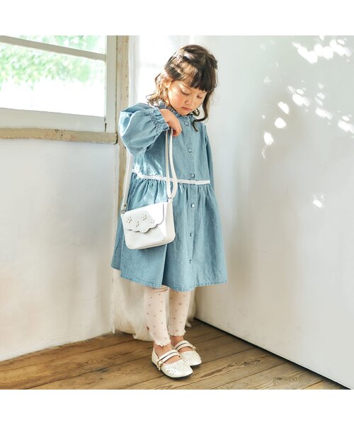 apres les cours（アプレレクール）の「スカラップポシェット（ショルダーバッグ・キッズ・アイボリー/ピンク・FREE）」の6枚目の写真