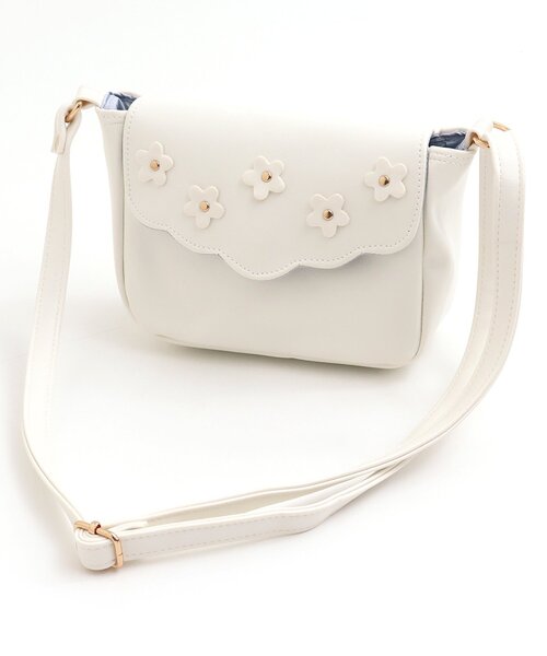 apres les cours（アプレレクール）の「スカラップポシェット（ショルダーバッグ・キッズ・アイボリー/ピンク・FREE）」の8枚目の写真