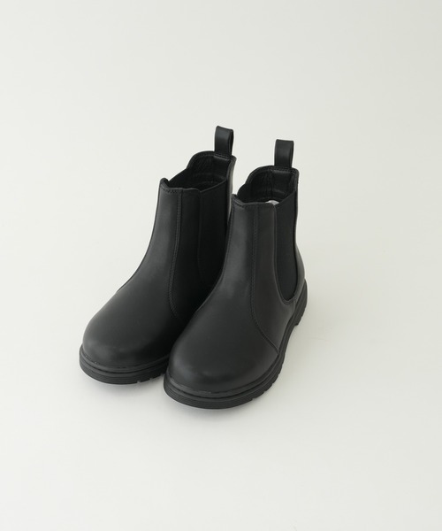 CIAOPANIC TYPY(チャオパニックティピー)の「【KIDS】サイドゴアショートブーツ(ブーツ・キッズ・オフホワイト/ブラック・20/18/19/21)」の4枚目の写真