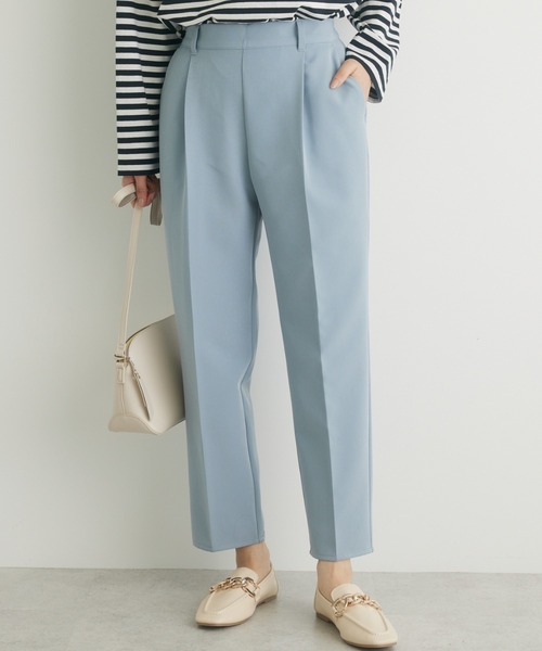 Green　Parks（グリーンパークス）の「きれいシルエットパンツ（その他パンツ・レディース・ホワイト系その他2/サックスブルー/ブラック/イエロー・L/M/S）」の4枚目の写真