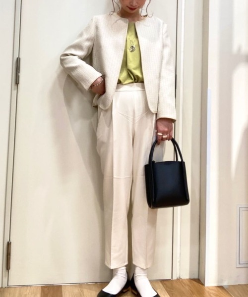 Green　Parks（グリーンパークス）の「きれいシルエットパンツ（その他パンツ・レディース・ホワイト系その他2/サックスブルー/ブラック/イエロー・L/M/S）」の11枚目の写真