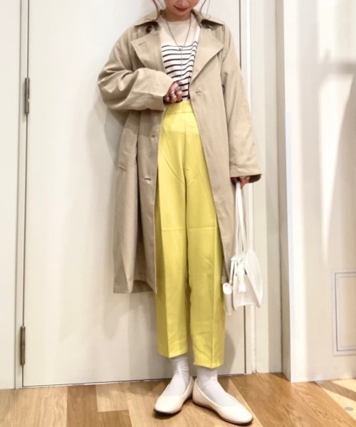 Green　Parks（グリーンパークス）の「きれいシルエットパンツ（その他パンツ・レディース・ホワイト系その他2/サックスブルー/ブラック/イエロー・L/M/S）」の12枚目の写真