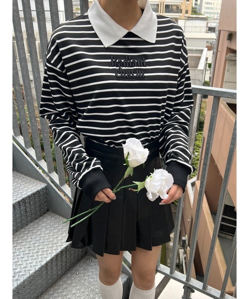 PHILLY（フィリー）の「フロントロゴ襟付きスウェット（スウェット・レディース・ホワイト/ブラック/その他1・FREE）」の5枚目の写真