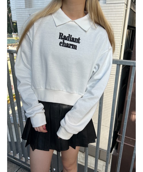 PHILLY（フィリー）の「フロントロゴ襟付きスウェット（スウェット・レディース・ホワイト/ブラック/その他1・FREE）」の14枚目の写真