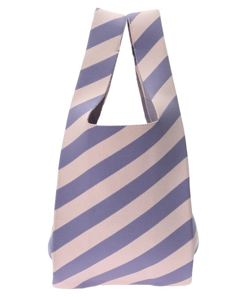 AMERICAN HOLIC(アメリカンホリック)の「ニットジャガードBAG(トートバッグ・レディース・ピンク/イエロー/サックスブルー・FREE)」の5枚目の写真