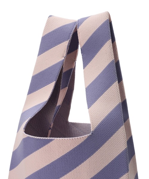 AMERICAN HOLIC(アメリカンホリック)の「ニットジャガードBAG(トートバッグ・レディース・ピンク/イエロー/サックスブルー・FREE)」の9枚目の写真