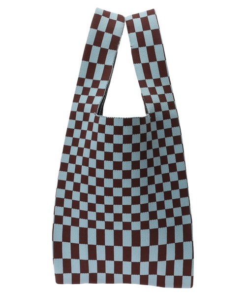 AMERICAN HOLIC(アメリカンホリック)の「ニットジャガードBAG(トートバッグ・レディース・ピンク/イエロー/サックスブルー・FREE)」の6枚目の写真