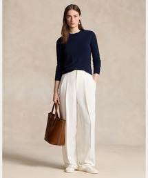 ストレートレッグ サテン パンツ