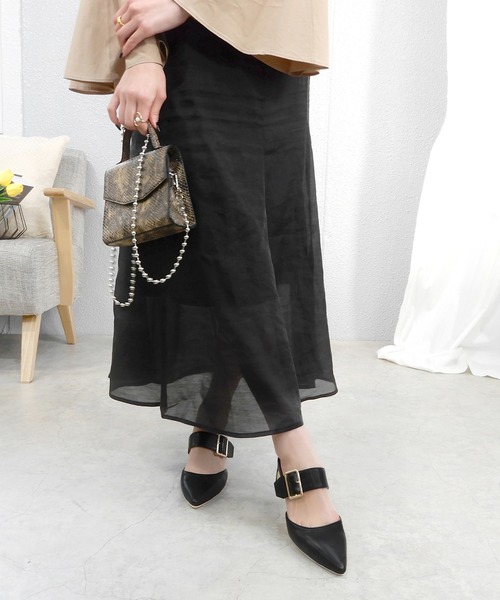 alala（アララ）の「チャンキーベルトポインテッドミュール（パンプス・レディース・ホワイト/ブラック/ブルー系その他3・LL/S/M/L）」の9枚目の写真