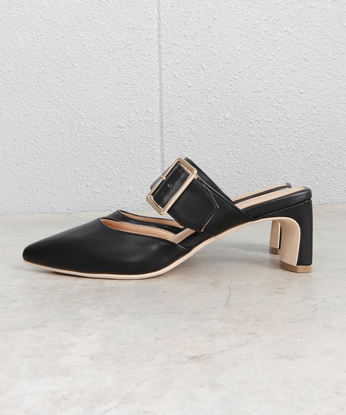 alala（アララ）の「チャンキーベルトポインテッドミュール（パンプス・レディース・ホワイト/ブラック/ブルー系その他3・LL/S/M/L）」の8枚目の写真