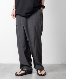 グリッドチェッククロス ラップドトラウザーズ / GRID CHECK CLOTH WRAPPED TROUSERS