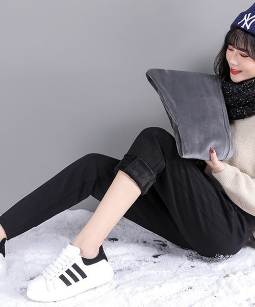 NinaetLina（ニナエリナ）の「裏起毛スエットパンツ（スウェットパンツ・レディース・チャコールグレー/グレー・M/L）」の4枚目の写真