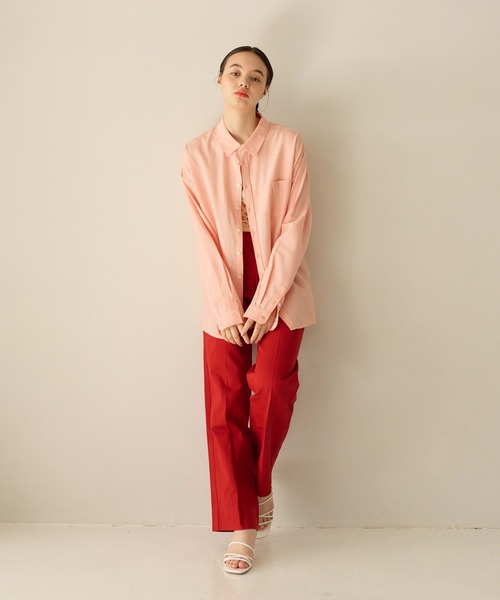 ユニセックス エンブレム刺繍入りシャツ TINA：JOJUN（シャツ/ブラウス