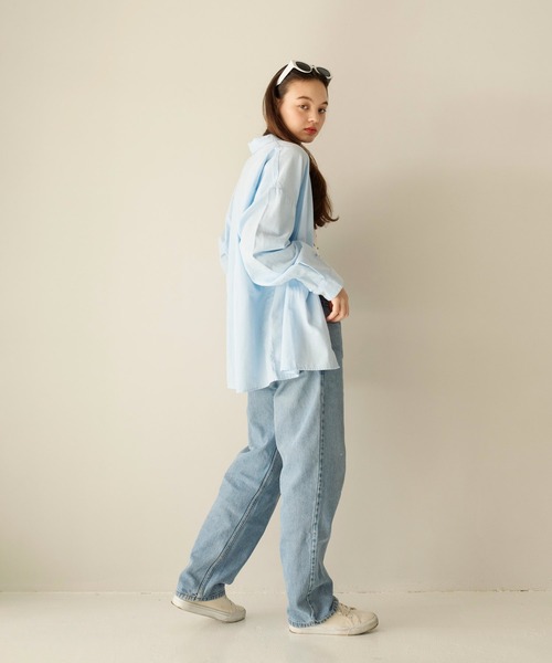 ユニセックス エンブレム刺繍入りシャツ TINA：JOJUN（シャツ/ブラウス