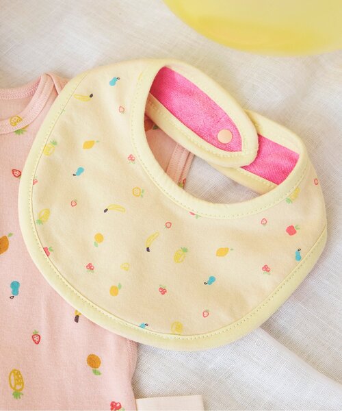 BREEZE(ブリーズ)の「リバーシブルスタイ マイファーストブリーズ (スタイ/よだれかけ・キッズ・オレンジ/ライトグレー/オフホワイト/ミント/エメラルド/グレー/カーキ/ブルー/ブラック/イエロー/ライトイエロー/サックスブルー/ベビーピンク/ピンク/グリーン・80)」の12枚目の写真