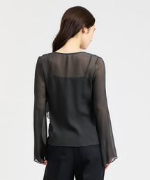 Col Pierrot コルピエロ ピンタックシルクブラウス