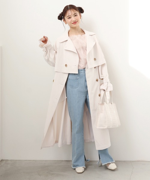 one after another NICE CLAUP（ワンアフターアナザーナイスクラップ）の「オーガンオフショルブラウス（シャツ/ブラウス・レディース・アイボリー/グレー/ピンク・FREE）」の8枚目の写真