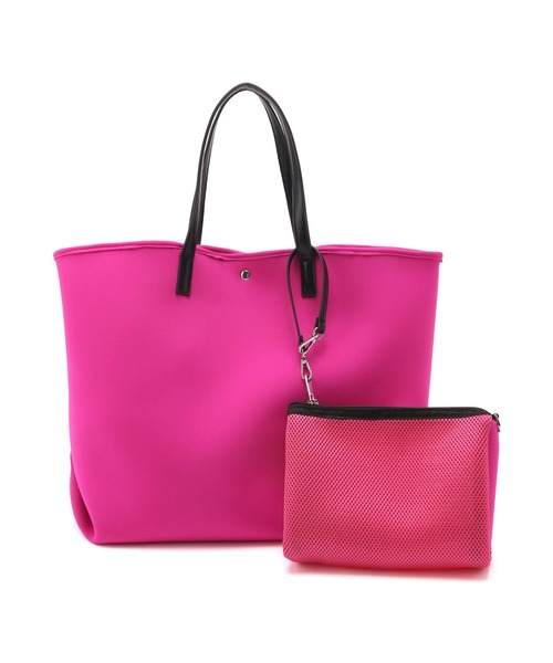 ADAM ET ROPE'(アダムエロペ)の「【A4対応】ネオプレンマルチトートバッグ(トートバッグ・レディース・ピンク/ブラック系その他・FREE)」の12枚目の写真