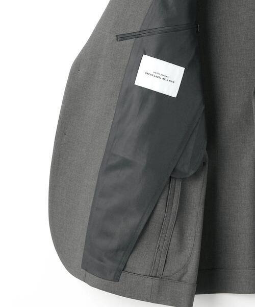 green label relaxing(グリーンレーベルリラクシング)の「A+ PEシャークスキン スタンダード 2B ジャケット -ウォッシャブル・ストレッチ・防シワ-(テーラードジャケット・メンズ・グレー/ブラウン/ネイビー・XS/XL/L/M/S)」の19枚目の写真