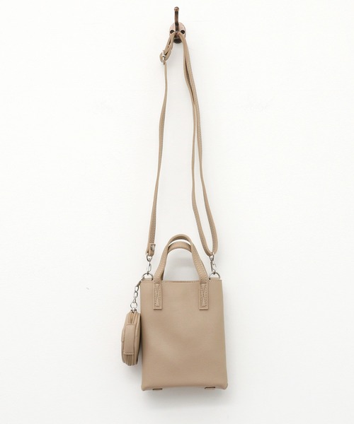 CEMONEMO(セモネモ)の「【マルチケース付き】 2way スクエア ミニ ショルダーバッグ(ショルダーバッグ・レディース・ブラウン/ホワイト/ベージュ/ブラック・FREE)」の14枚目の写真
