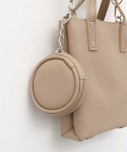 CEMONEMO(セモネモ)の「【マルチケース付き】 2way スクエア ミニ ショルダーバッグ(ショルダーバッグ・レディース・ブラウン/ホワイト/ベージュ/ブラック・FREE)」の9枚目の写真