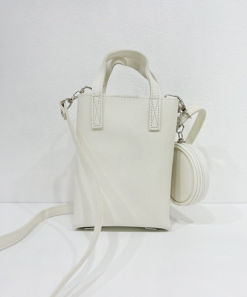 CEMONEMO(セモネモ)の「【マルチケース付き】 2way スクエア ミニ ショルダーバッグ(ショルダーバッグ・レディース・ブラウン/ホワイト/ベージュ/ブラック・FREE)」の8枚目の写真