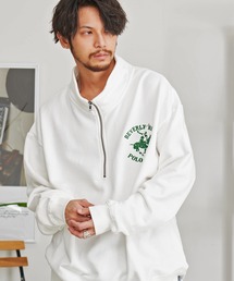 『BEVERLY HILLS POLO CLUB/ビバリーヒルズポロクラブ』裏毛ハーフジップスタンド
