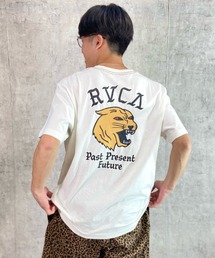 RVCA/ルーカ バックプリントTシャツ アニマル柄/クルーネックTシャツ トラ柄 BD041-225