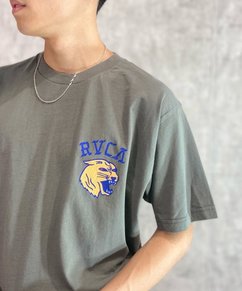 セール】RVCA/ルーカ バックプリントTシャツ アニマル柄/クルー
