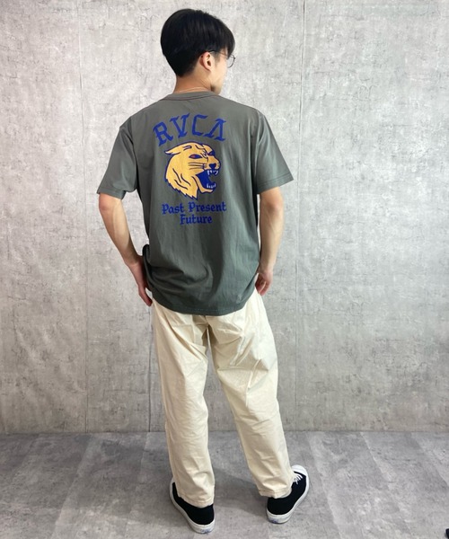 RVCA（ルーカ）の「RVCA/ルーカ バックプリントTシャツ アニマル柄/クルーネックTシャツ トラ柄 BD041-225（Tシャツ/カットソー・メンズ・ブラック/ホワイト/オリーブ・L/XL/M）」の19枚目の写真