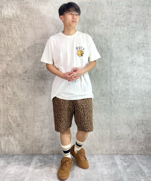 RVCA（ルーカ）の「RVCA/ルーカ バックプリントTシャツ アニマル柄/クルーネックTシャツ トラ柄 BD041-225（Tシャツ/カットソー・メンズ・ブラック/ホワイト/オリーブ・L/XL/M）」の11枚目の写真