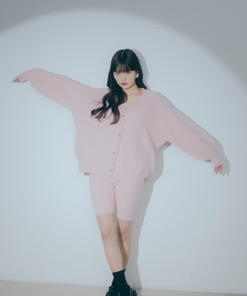 Romansual（ロマンシュアル）の「Romansual/ニットタンクトップ＆ハーフパンツセット（タンクトップ・レディース・グレー/ピンク・FREE）」の16枚目の写真