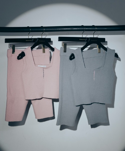 Romansual（ロマンシュアル）の「Romansual/ニットタンクトップ＆ハーフパンツセット（タンクトップ・レディース・グレー/ピンク・FREE）」の21枚目の写真