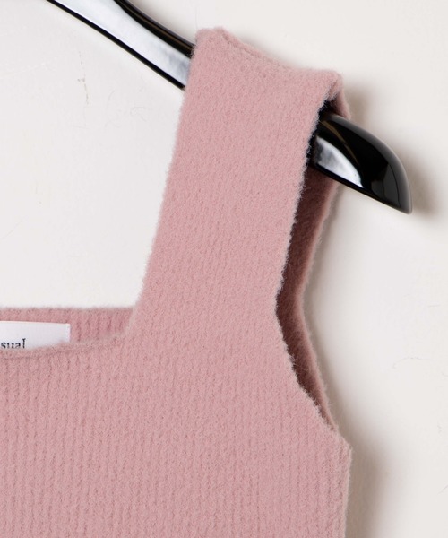 Romansual（ロマンシュアル）の「Romansual/ニットタンクトップ＆ハーフパンツセット（タンクトップ・レディース・グレー/ピンク・FREE）」の12枚目の写真