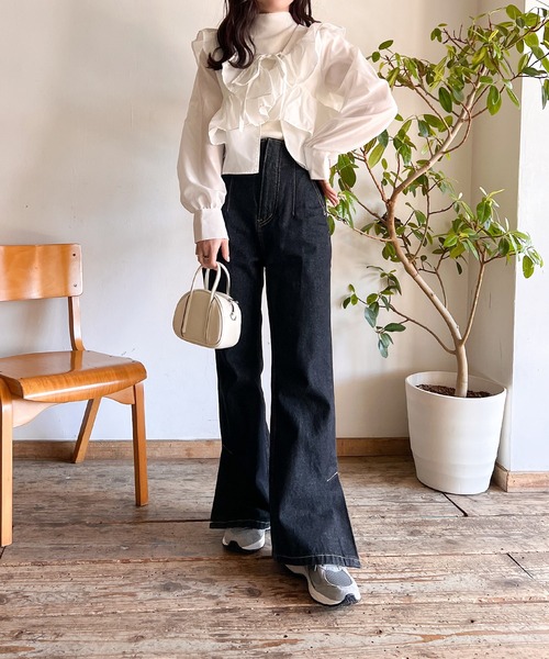 Mysa&Liina(ミーサリーナ)の「ボレロブラウス×タンクセット(シャツ/ブラウス・レディース・ブラック/ピンクベージュ/オフホワイト・M)」の16枚目の写真