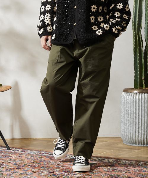 JOURNAL STANDARD relume（ジャーナルスタンダード　レリューム）の「【HOUSE HOLD / ハウスホールド】ベイカーパンツ（その他パンツ・メンズ・オリーブ/ブラック/ベージュ系その他/カーキ・SMALL/LARGE/X-LARGE/MEDIUM）」の4枚目の写真