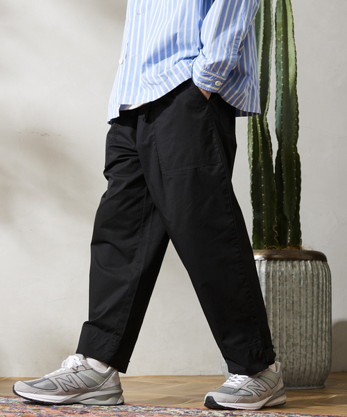 JOURNAL STANDARD relume（ジャーナルスタンダード　レリューム）の「【HOUSE HOLD / ハウスホールド】ベイカーパンツ（その他パンツ・メンズ・オリーブ/ブラック/ベージュ系その他/カーキ・SMALL/LARGE/X-LARGE/MEDIUM）」の2枚目の写真