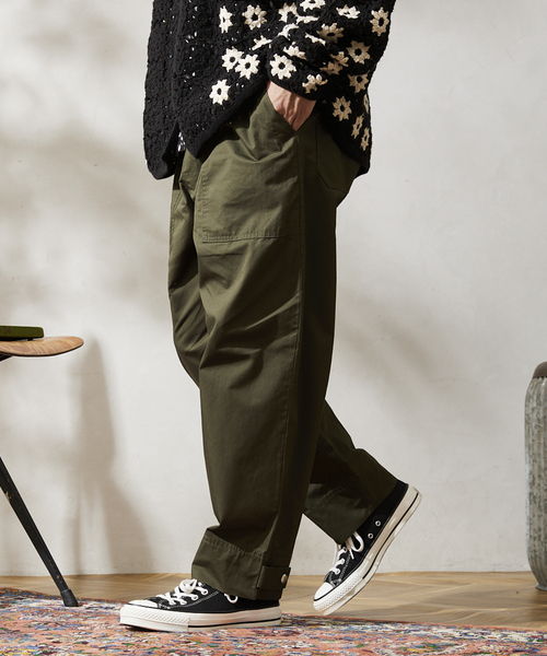 JOURNAL STANDARD relume（ジャーナルスタンダード　レリューム）の「【HOUSE HOLD / ハウスホールド】ベイカーパンツ（その他パンツ・メンズ・オリーブ/ブラック/ベージュ系その他/カーキ・SMALL/LARGE/X-LARGE/MEDIUM）」の8枚目の写真