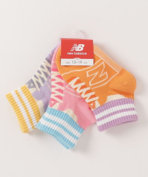 NEW BALANCE(ニューバランス)の「ガールズ3Pソックス(ソックス/靴下・キッズ・その他2/その他1・ONE SIZE)」の4枚目の写真