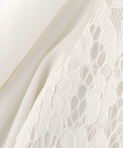 PROPORTION BODY DRESSING（プロポーションボディドレッシング）の「レースフリルスタンドブラウス / 1213110410（シャツ/ブラウス・レディース・ベージュ/ホワイト系その他/ブルー・SMALL/MEDIUM）」の14枚目の写真