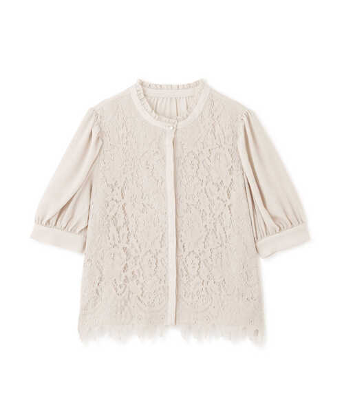 PROPORTION BODY DRESSING（プロポーションボディドレッシング）の「レースフリルスタンドブラウス / 1213110410（シャツ/ブラウス・レディース・ベージュ/ホワイト系その他/ブルー・SMALL/MEDIUM）」の10枚目の写真