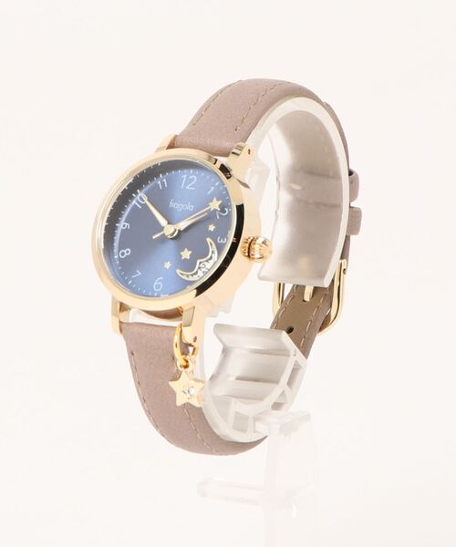 Three Four Time(スリーフォータイム)の「ムーンデイトウォッチ(3気圧防水/4年バッテリー) / 時計(アナログ腕時計・レディース・ネイビー/ブラウン・FREE)」の10枚目の写真