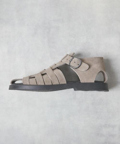 MEN'S MELROSE（メンズメルローズ）の「【MAURO de BARI/マウロデバーリ】1902 スエードグルカサンダル（サンダル・メンズ・グレー/ブラック・41/42/40）」の4枚目の写真