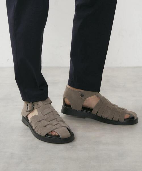 MEN'S MELROSE（メンズメルローズ）の「【MAURO de BARI/マウロデバーリ】1902 スエードグルカサンダル（サンダル・メンズ・グレー/ブラック・41/42/40）」の6枚目の写真