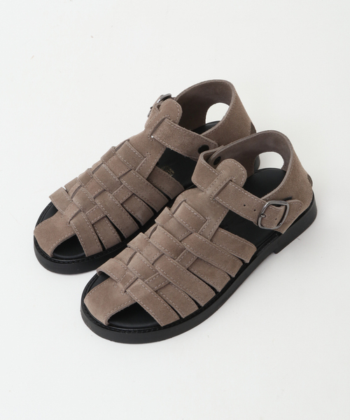 MEN'S MELROSE（メンズメルローズ）の「【MAURO de BARI/マウロデバーリ】1902 スエードグルカサンダル（サンダル・メンズ・グレー/ブラック・41/42/40）」の7枚目の写真