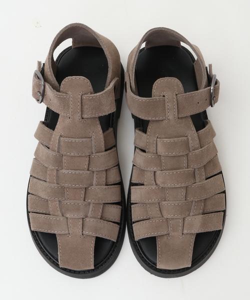 MEN'S MELROSE（メンズメルローズ）の「【MAURO de BARI/マウロデバーリ】1902 スエードグルカサンダル（サンダル・メンズ・グレー/ブラック・41/42/40）」の8枚目の写真