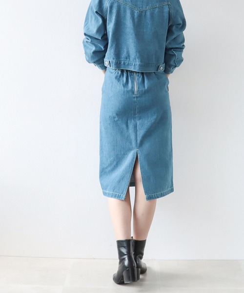 Cepica（セピカ）の「ハイウエストデニムスカート（デニムスカート・レディース・ワンウォッシュ・FREE）」の7枚目の写真