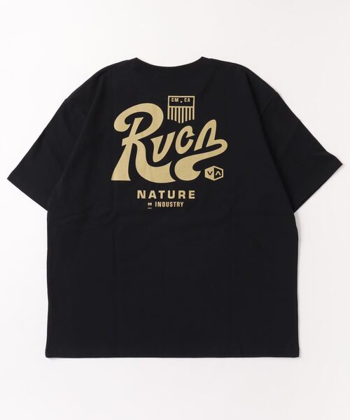 RVCA(ルーカ)の「RVCA/ルーカ TACTIX SS オーバーサイズ ブランドロゴ バックプリントTシャツ/半袖Tシャツ BD041-269(Tシャツ/カットソー・メンズ・ブルー/ブラック/ホワイト・XL/L/M)」の4枚目の写真